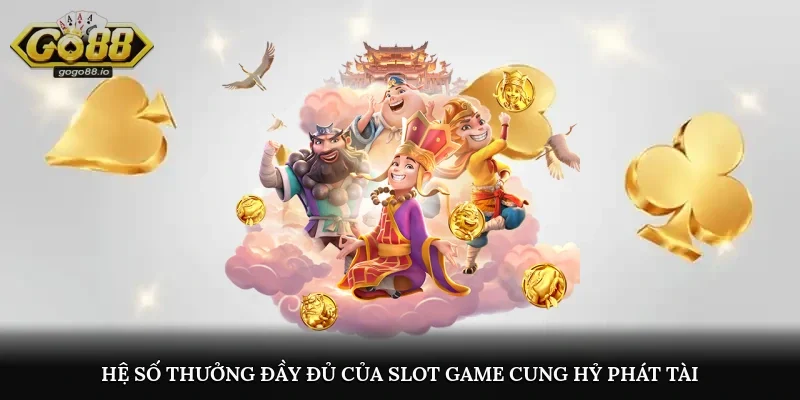Hệ số thưởng đầy đủ của slot game Cung Hỷ Phát Tài